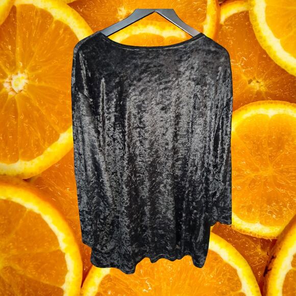 Kathyrn Deene Pants Suit Velour Black with Colorful Patches Size 26/28‎ - Picture 9 of 11